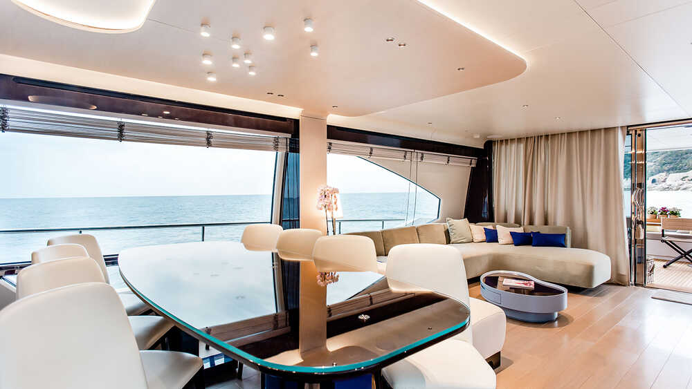 Dinette in saloon