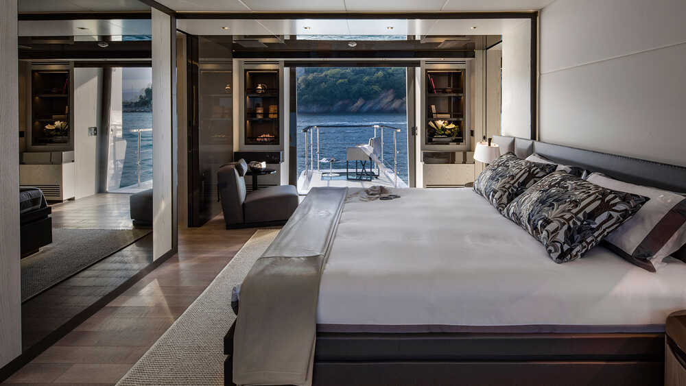Master cabin on main deck