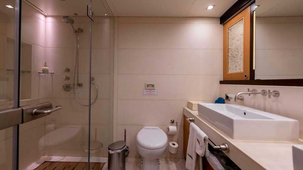Bathroom of VIP cabin at the lower deck