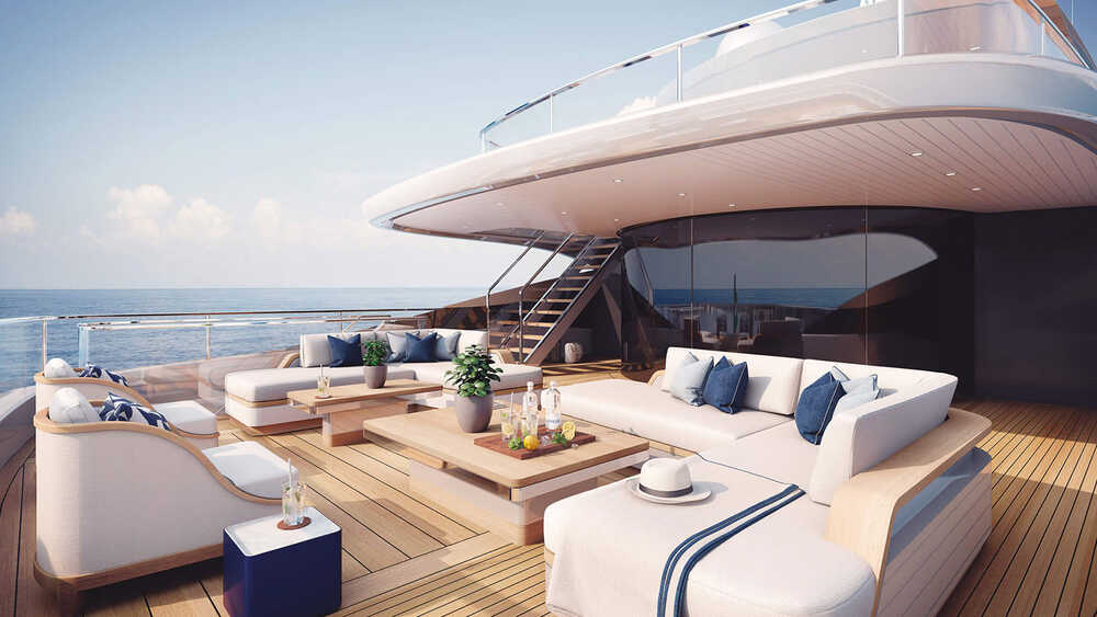 Upper deck aft relaxing area