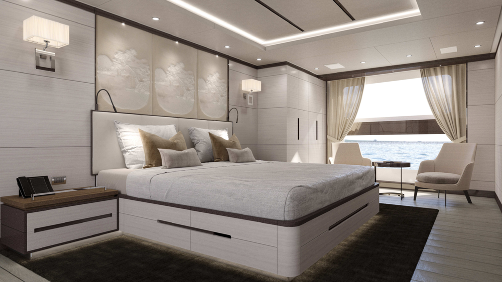 Owner's cabin on the main deck