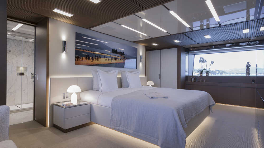 Master cabin on the main deck