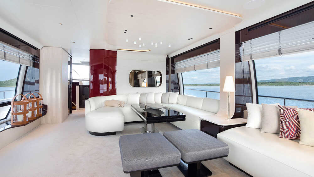 Salon on main deck in lounge version