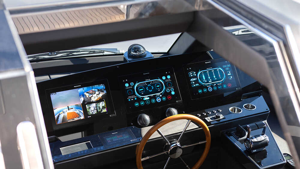Dashboard on main helm station