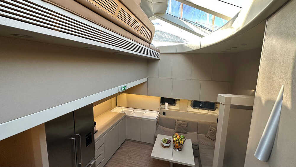 Galley on lower deck