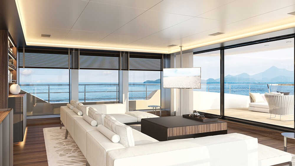 Salon on the upper deck
