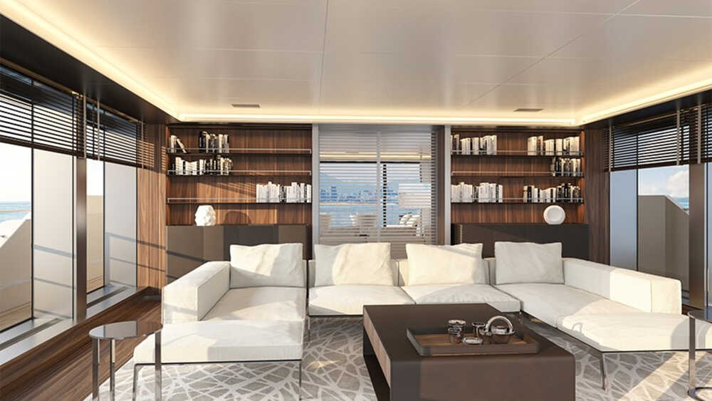 Salon on the upper deck