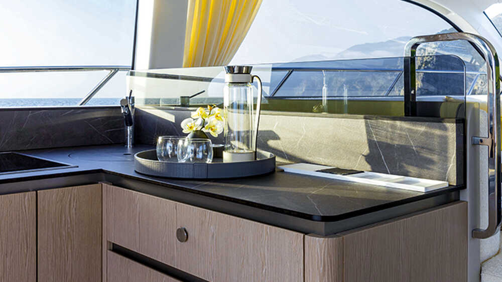 Galley on aft of the main deck on port side