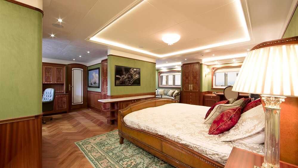 Master cabin on lower deck