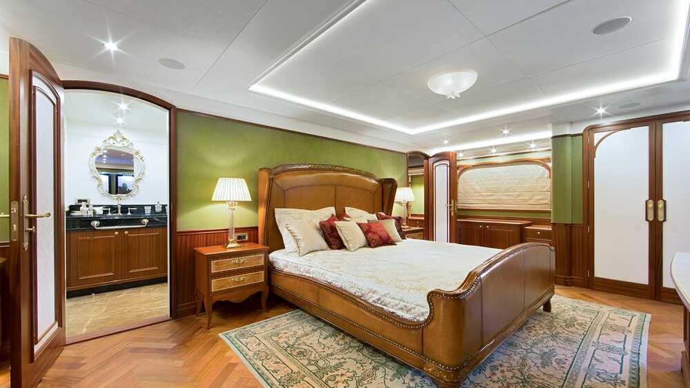 Master cabin on lower deck