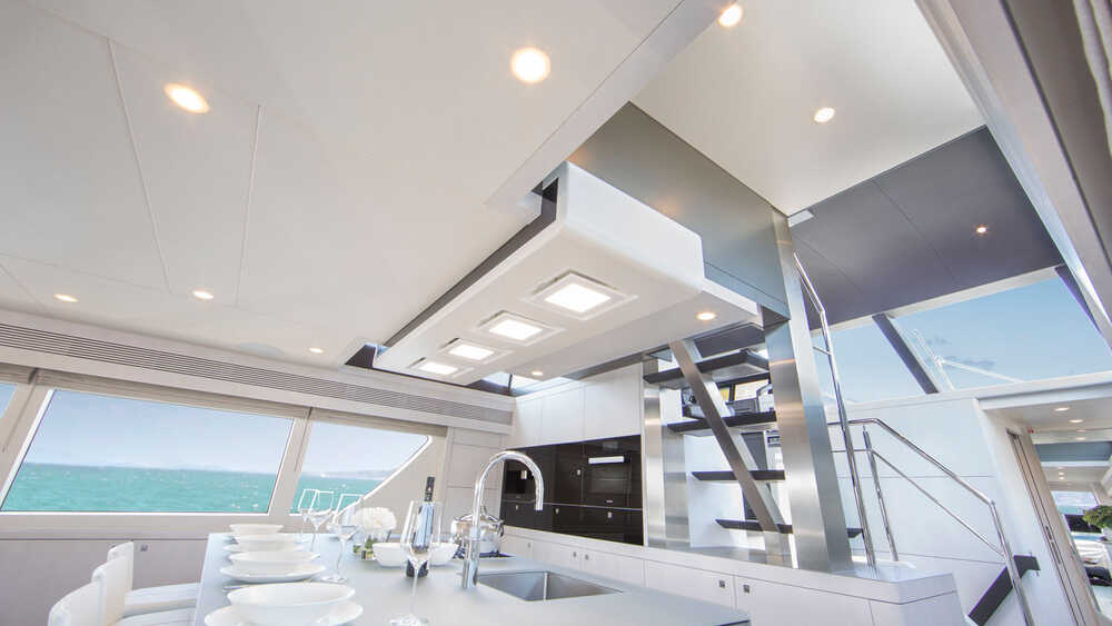 Galley in salon