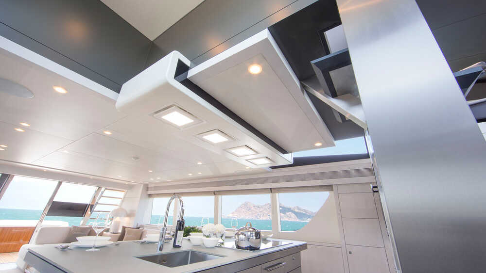 Galley in salon