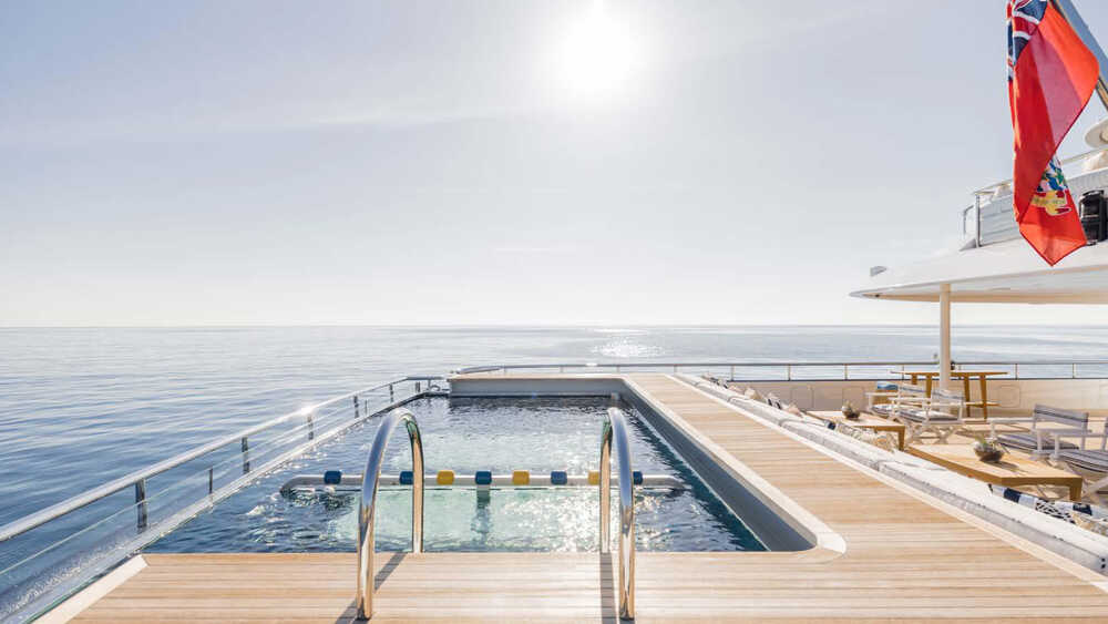 Main Aft Deck - Glass Bottom Swimming Pool