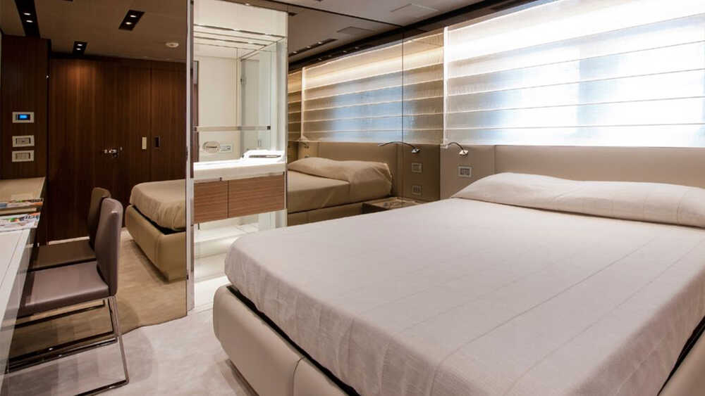 VIP cabin on port side