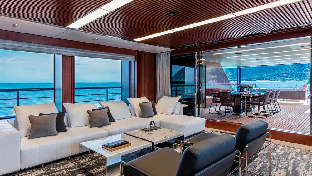 Salon on the upper deck