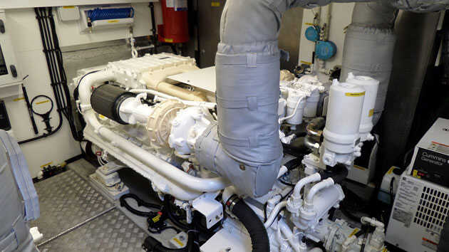 The engine compartment