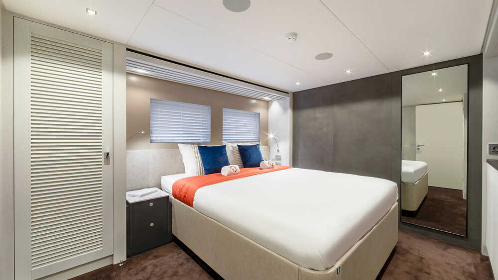 VIP cabin on port side lower deck