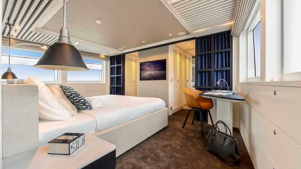 Master cabin on main deck
