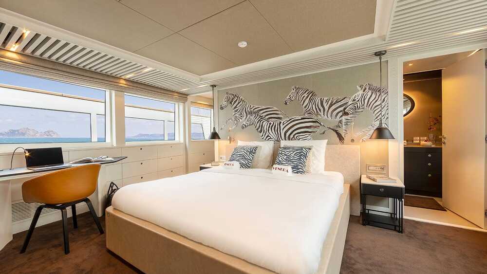 Master cabin on main deck