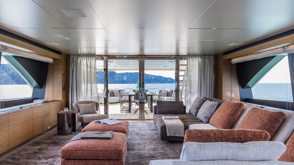 Salon on the upper deck
