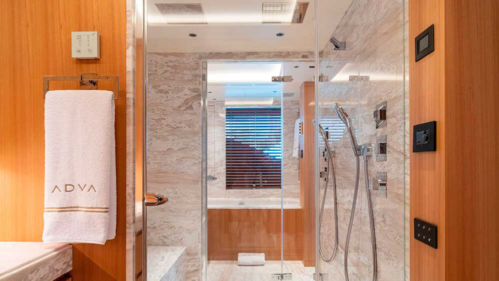 Bathroom in master cabin