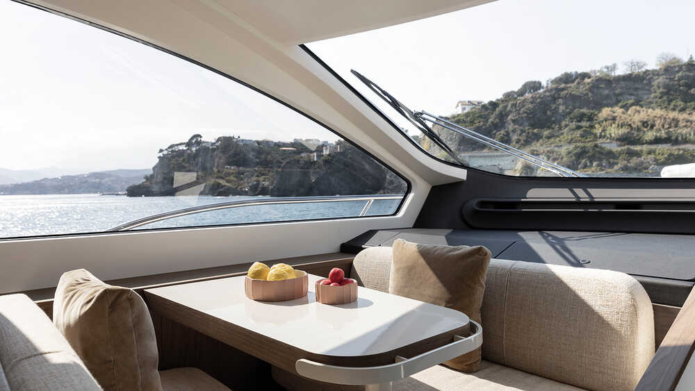 Seating area next to main helm station