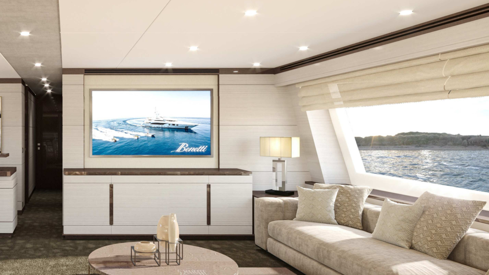 Salon on the upper deck
