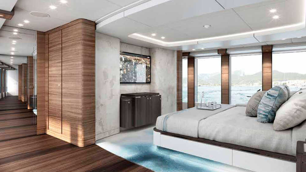 Owner's cabin on the main deck