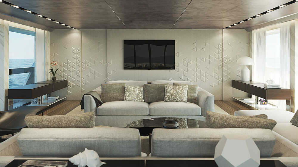 Salon on the upper deck