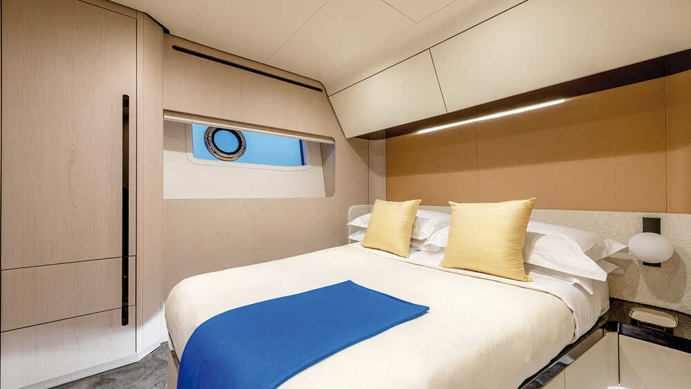 Guest cabin on starboard side