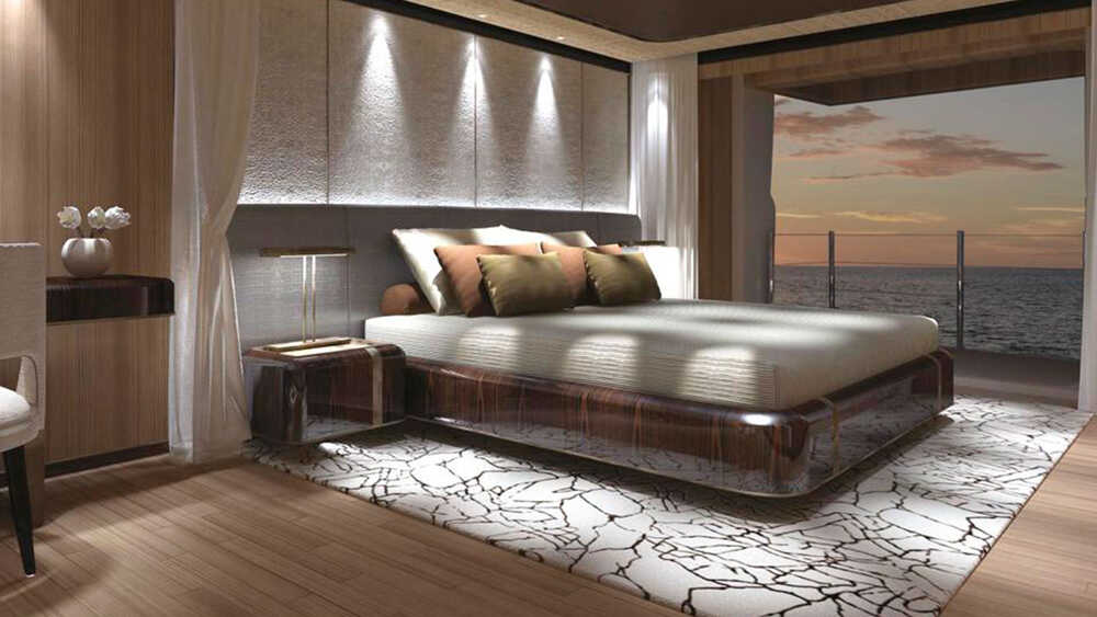 Owner's cabin on the main deck