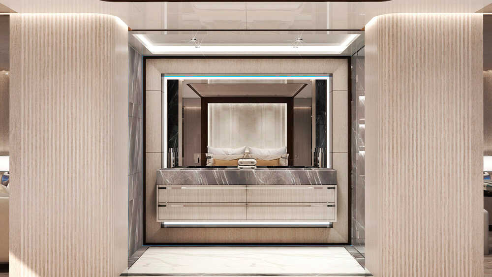Bathroom in master cabin