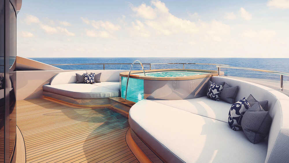 Spa pool on sundeck