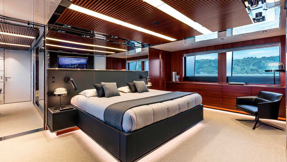 Owner's cabin on the main deck