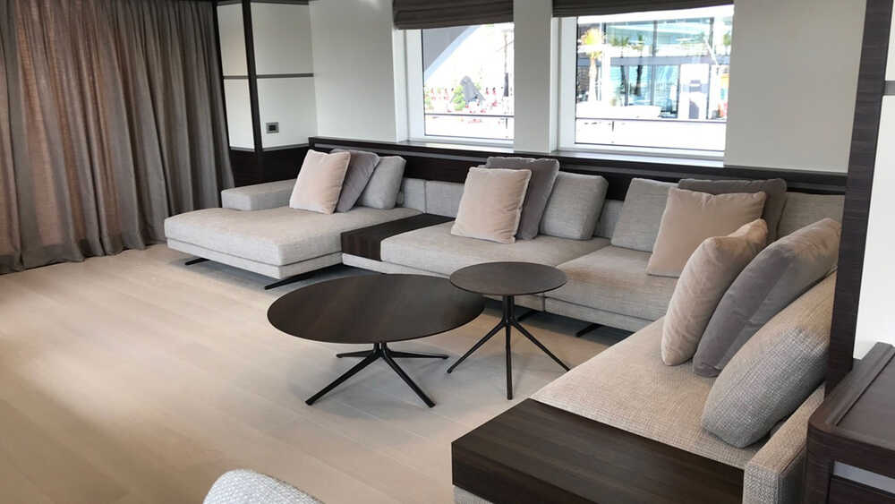 Salon on the upper deck