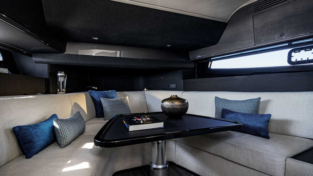 Dining area on lower deck