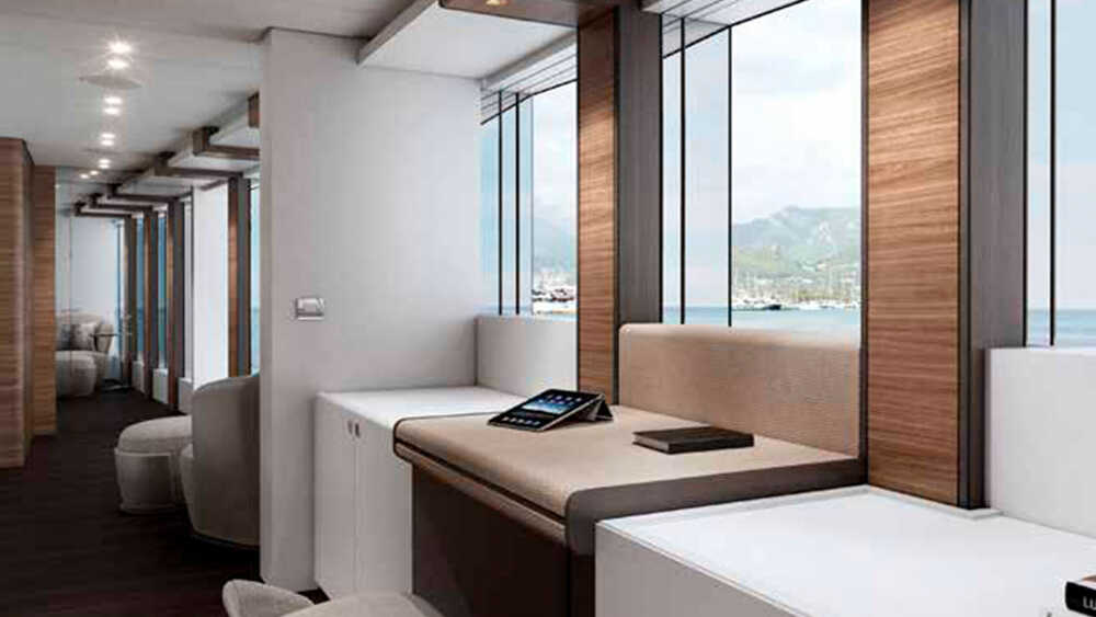 Office space in the owner's cabin