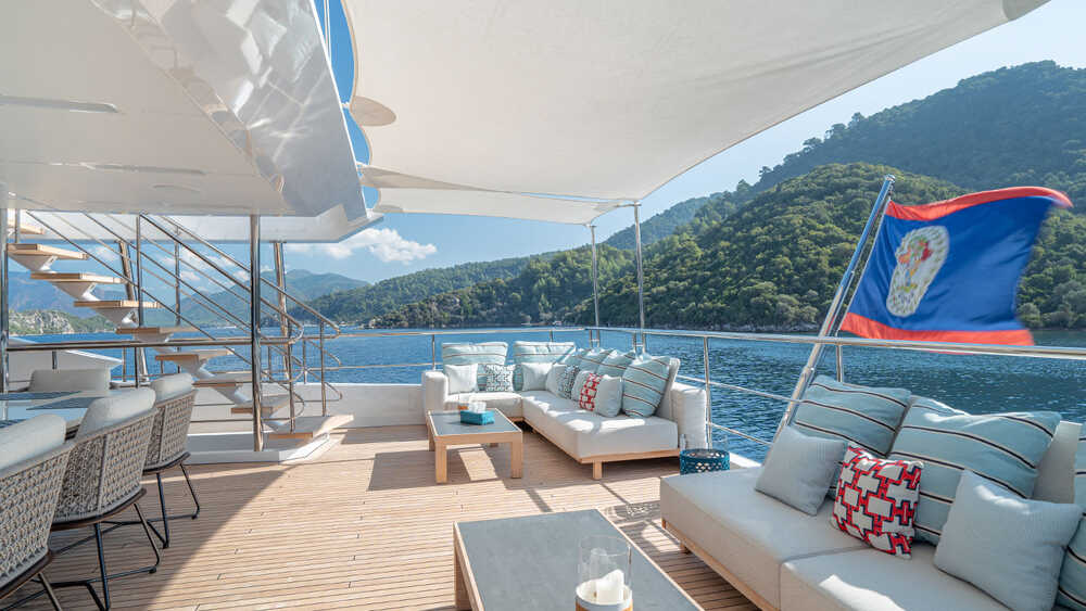 Lounge area on the upper deck