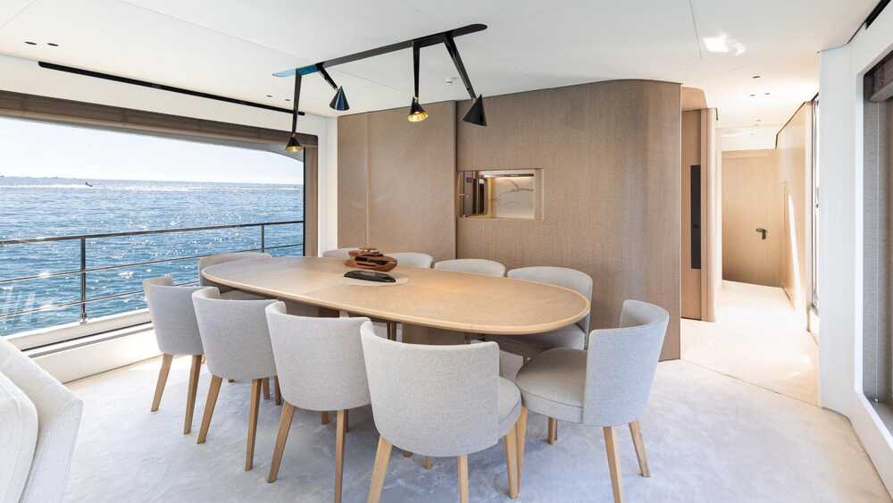 Dining area in main salon