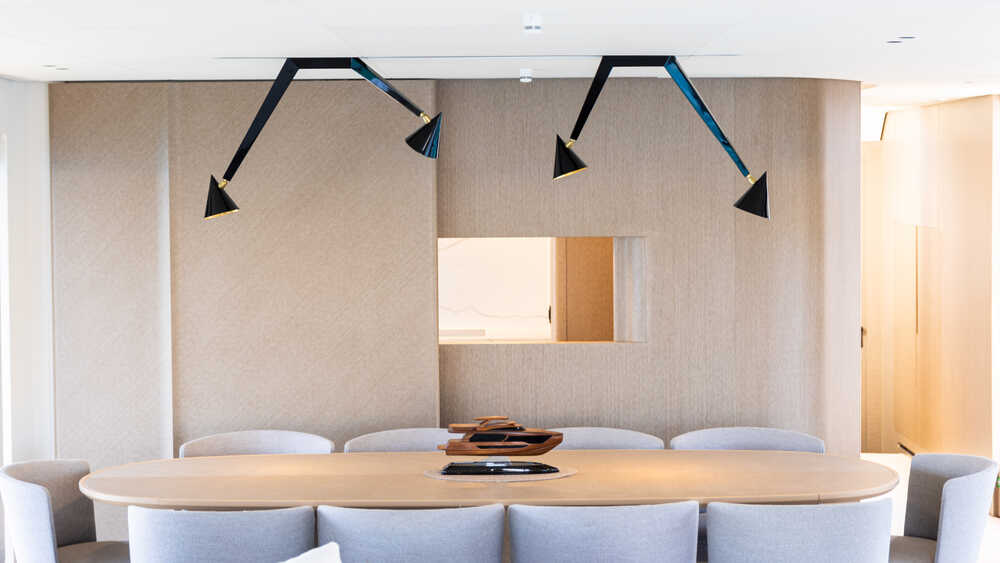 Dining area in main salon