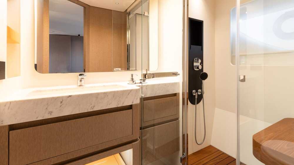 Guest cabin bathroom