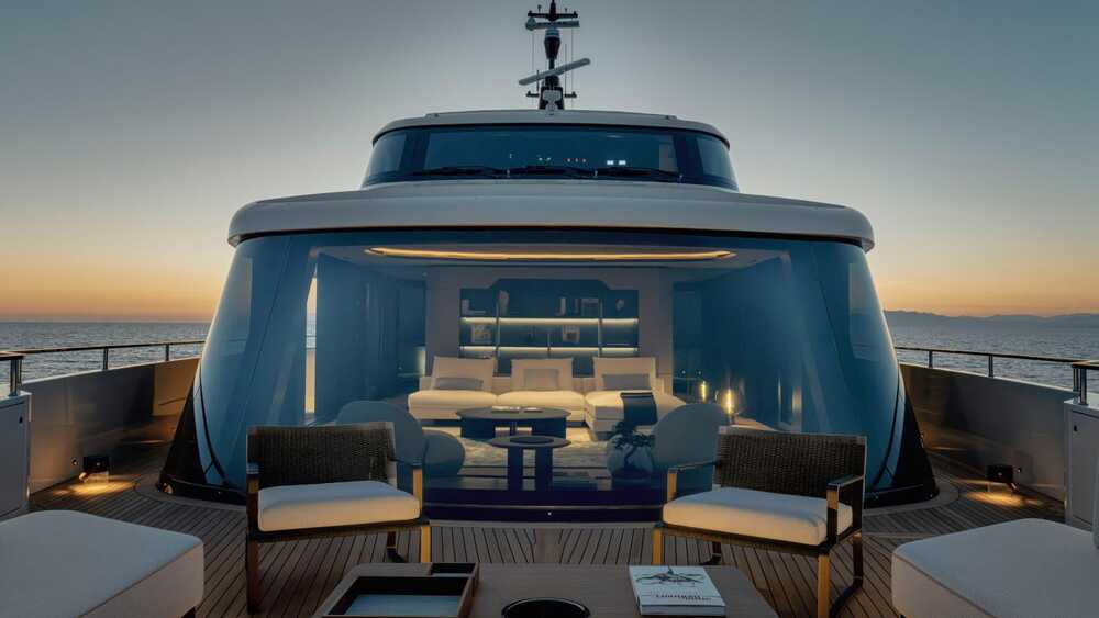 Upper deck bow area