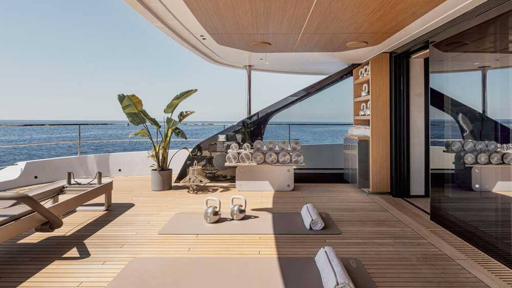 Upper deck gym area