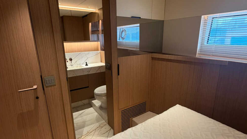 Bathroom at guest cabin