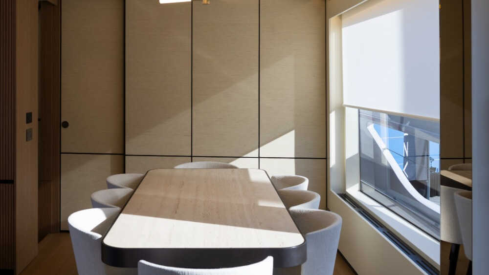 Dining area in main salon