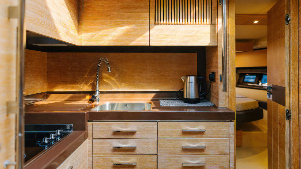 Galley on lower deck