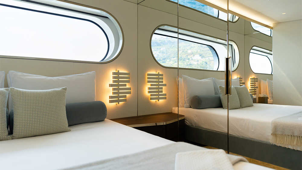 VIP cabin on port side