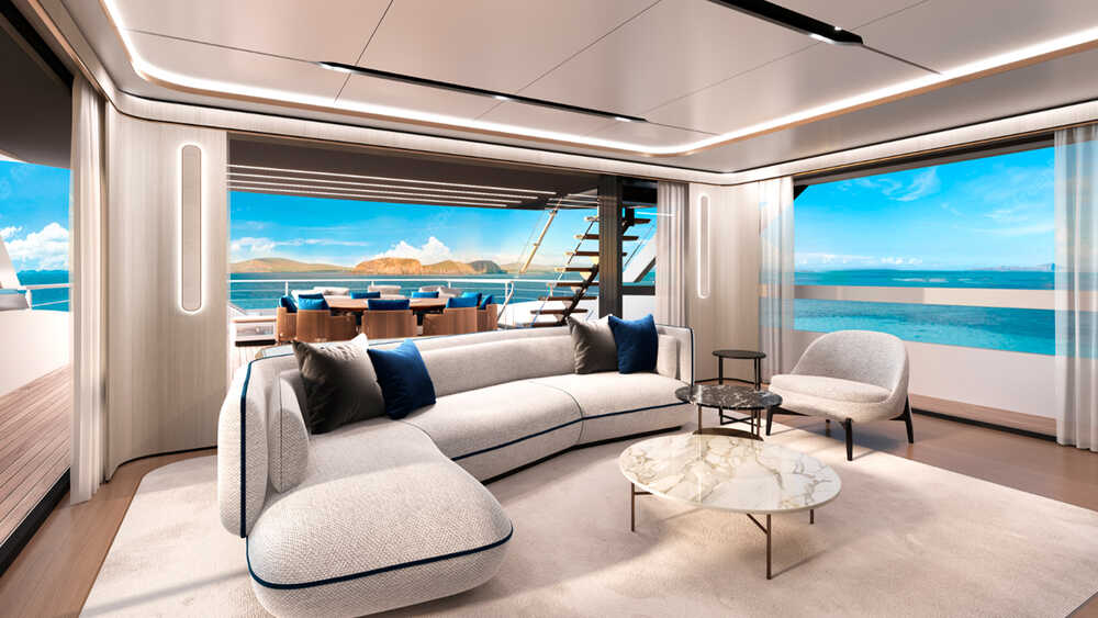 Upper deck salon