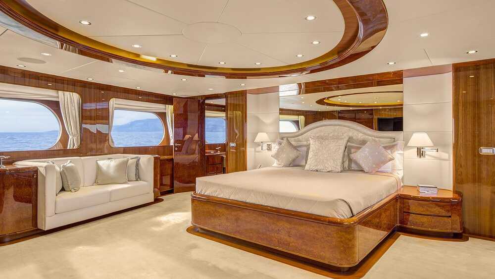 Master cabin on main deck