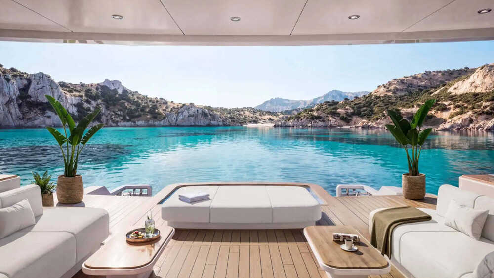 Aft lounge area